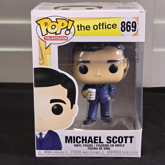 Funko Pop! Vinyl: The Office - Michael Scott #869 Box In Good To Fair Condition - Picture 1 of 8